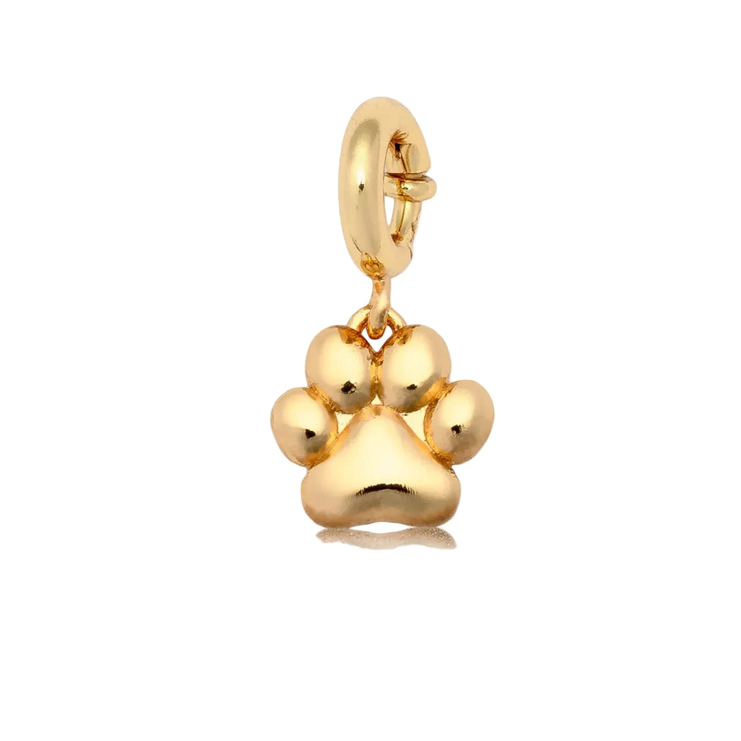 LWP Puffy Paw Print Charm