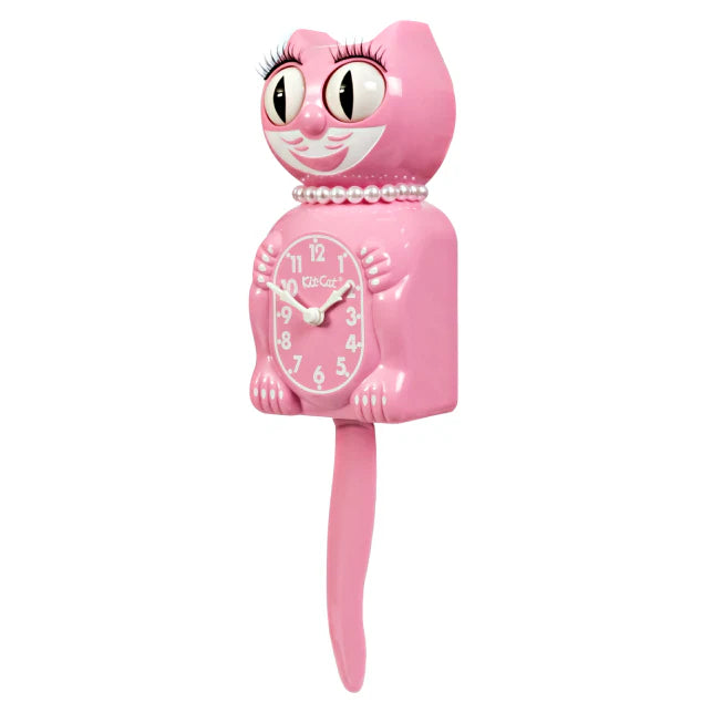 Kit-Cat Klock Pink Lady Clock