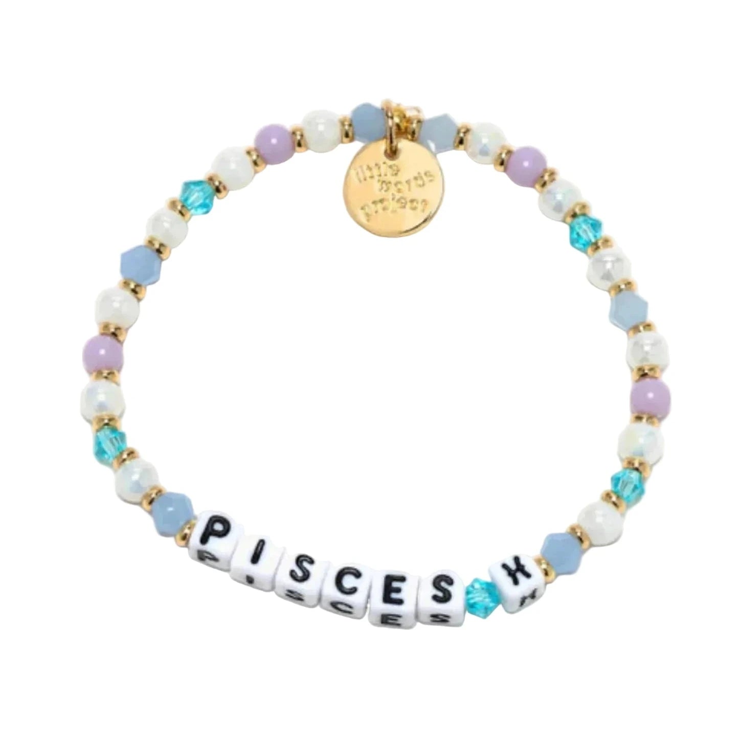 Pisces Fish bracelet S/M zodiac word bracelet