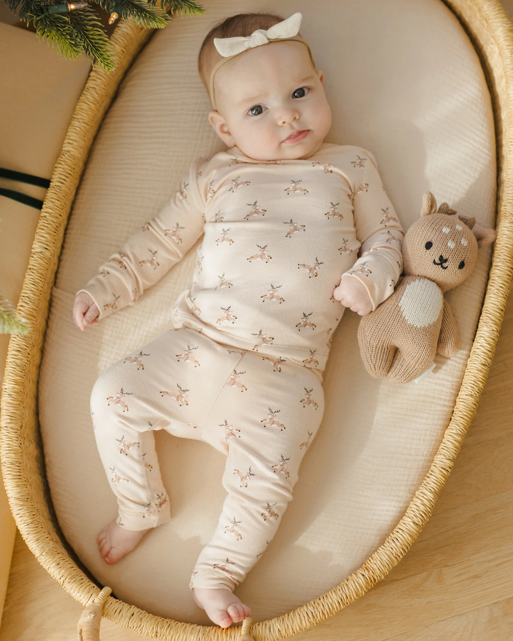 Rylee + Cru - Reindeer Bamboo Pajama Set