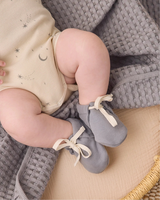 Quincy Mae - Slate Baby Booties
