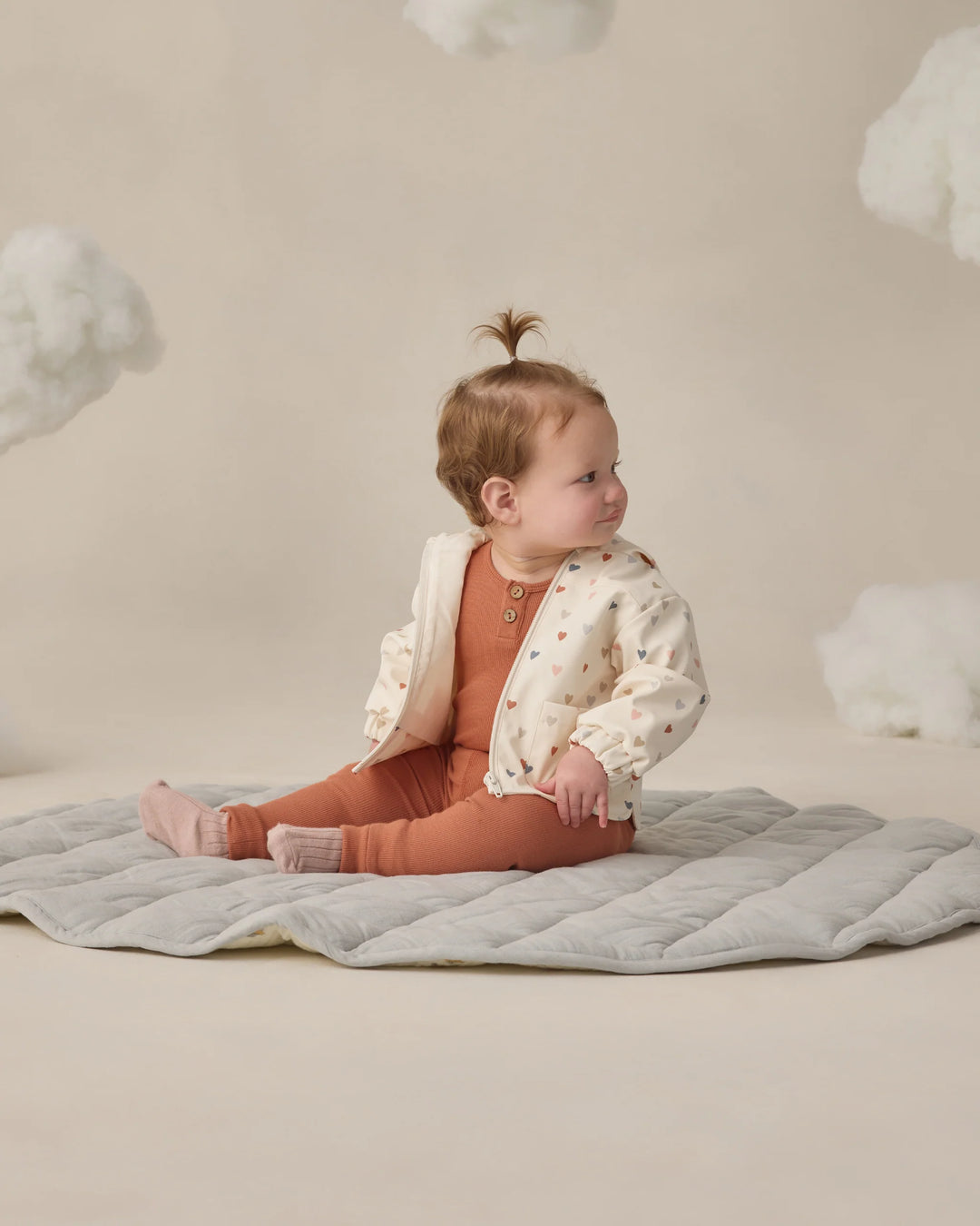 Rylee + Cru - Confetti Hearts Rain Coat