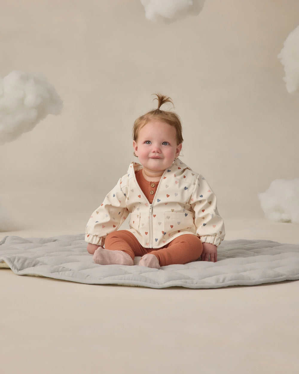 Rylee + Cru - Confetti Hearts Rain Coat