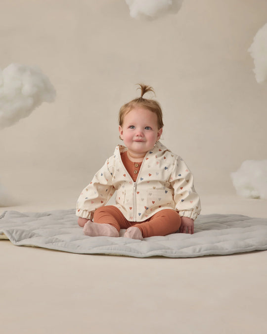 Rylee + Cru - Confetti Hearts Rain Coat