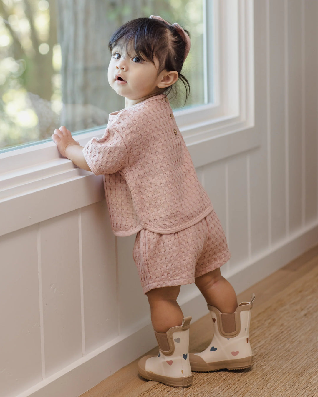 Rylee + Cru - Confetti Hearts Rain Boots