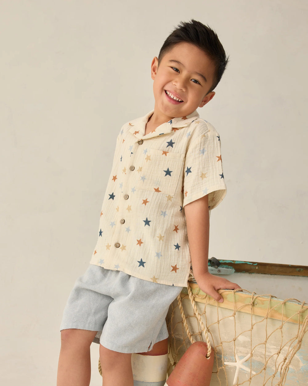 Rylee + Cru - Stars Lapel Collar Shirt