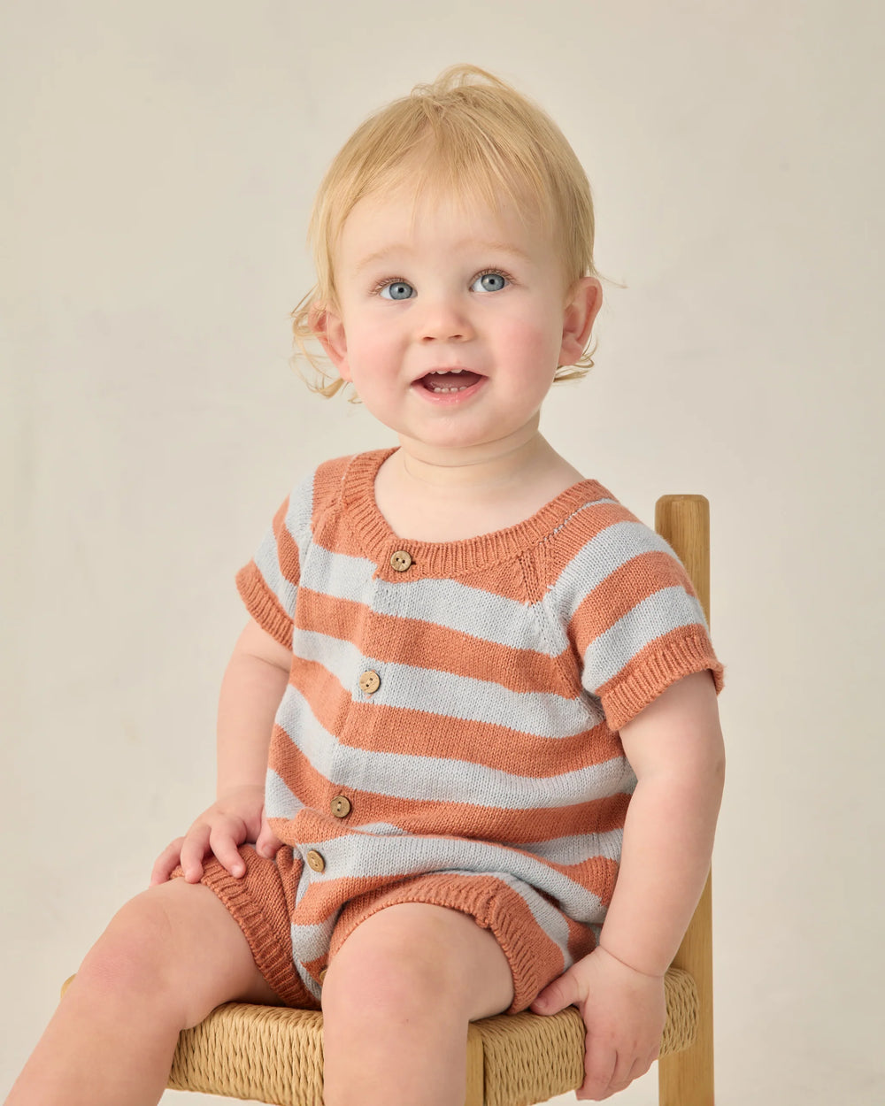 Rylee + Cru - Americana Stripe Liam Knit Romper