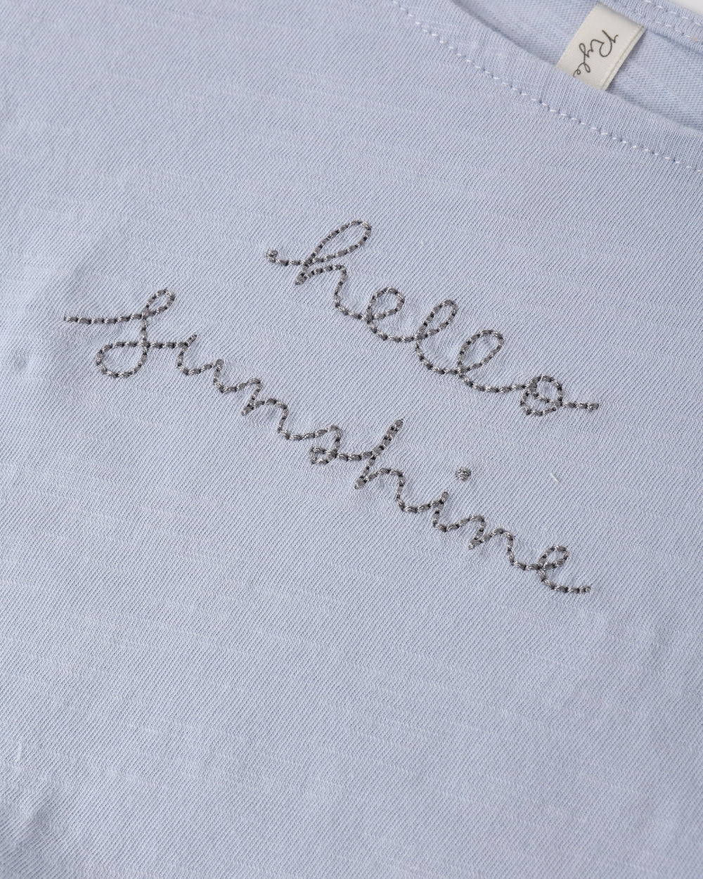 Rylee + Cru - Hello Sunshine Cropped Cinch Tshirt