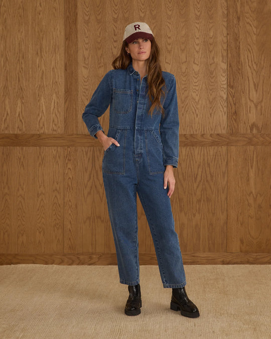 Rylee + Cru - Denim Long Sleeve Coverall