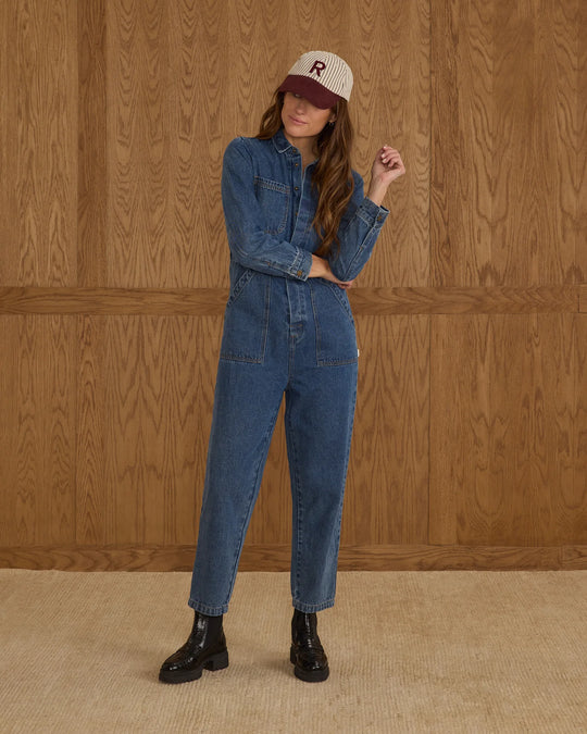 Rylee + Cru - Denim Long Sleeve Coverall