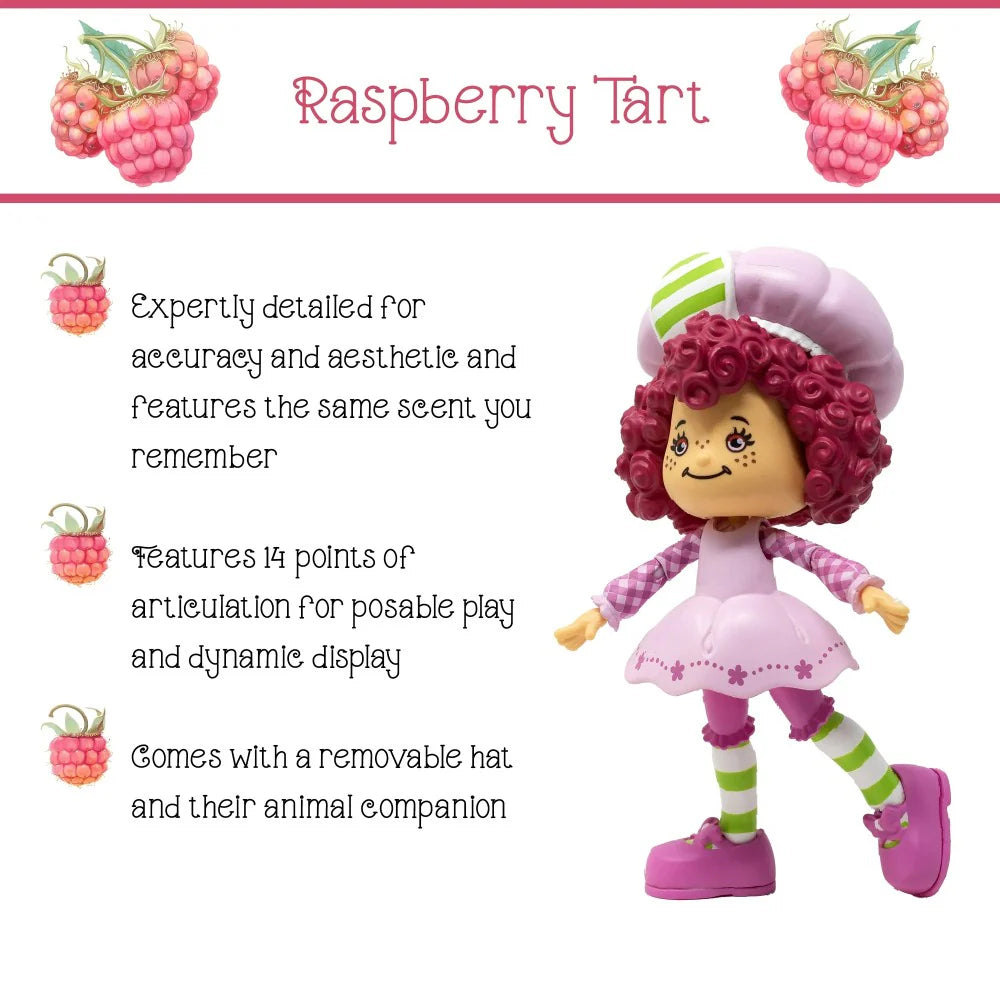 Raspberry Tart and Rhubarb Monkey Strawberry Shortcake Figure Set