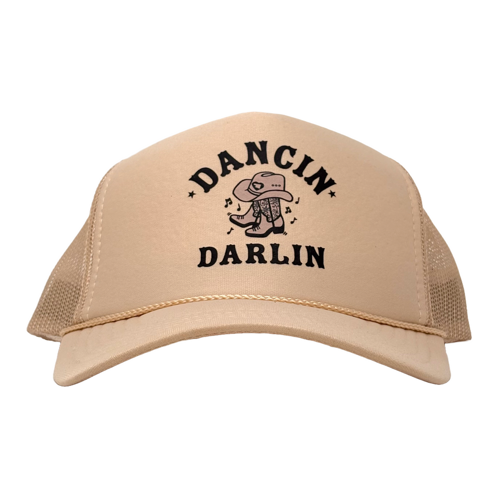 Dancin' Darlin' Trucker Hat Tan/Tan