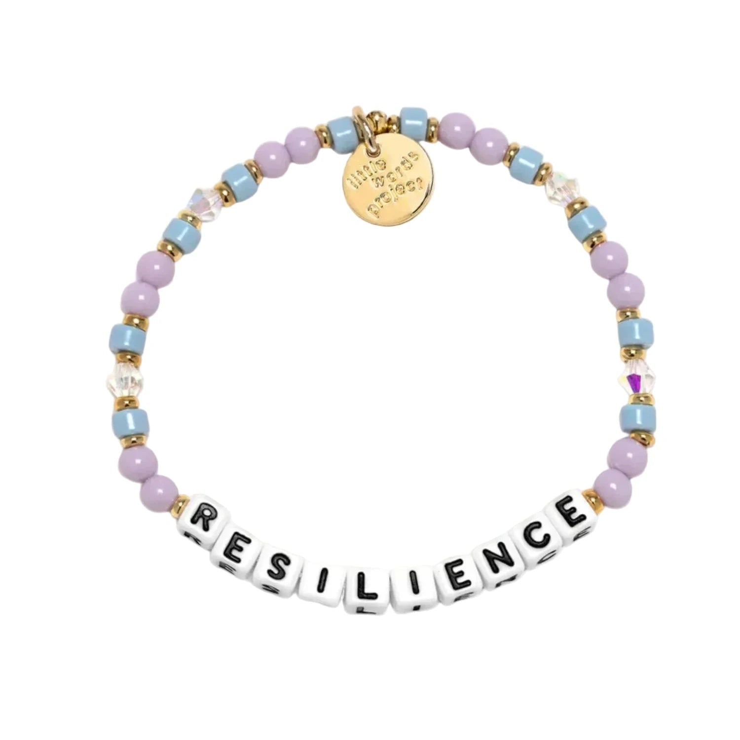 Resilience Denim Jacket word bracelet by Little Words Project