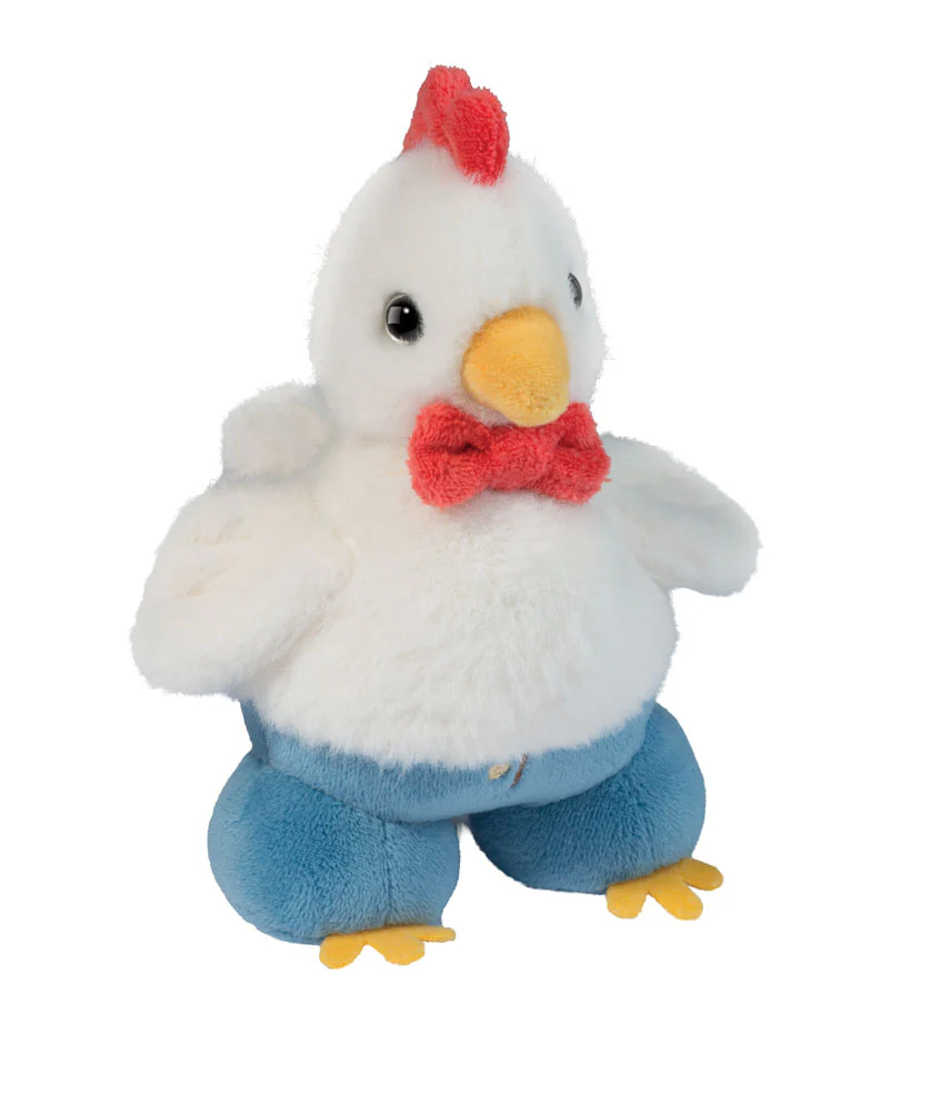 Richard Rooster in Pants stuffed animal by Douglas with rooster details