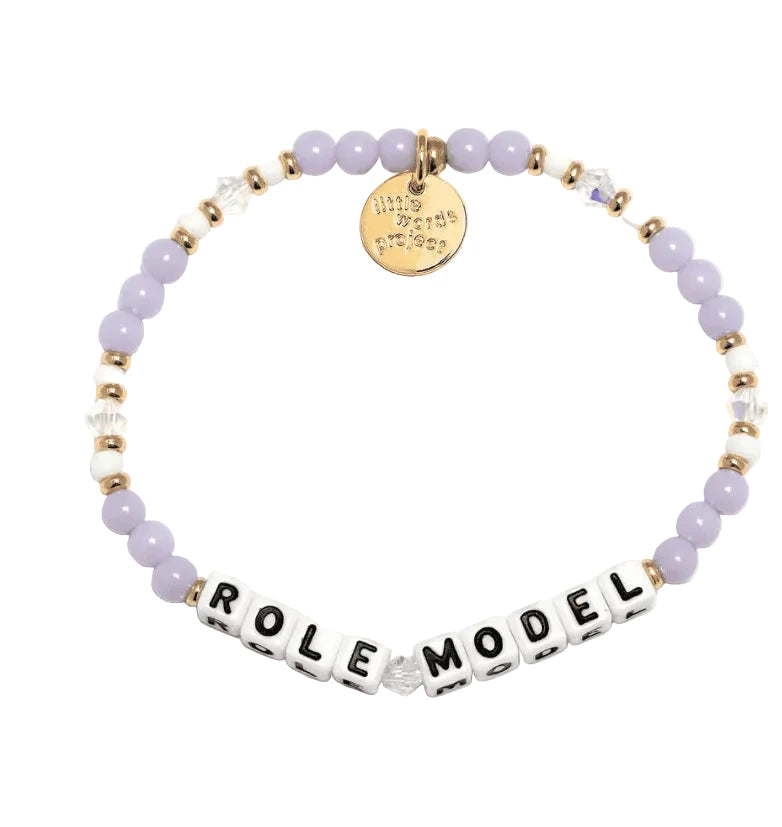 Role Model Quilted Blanket bracelet S/M inspirational word bracelet