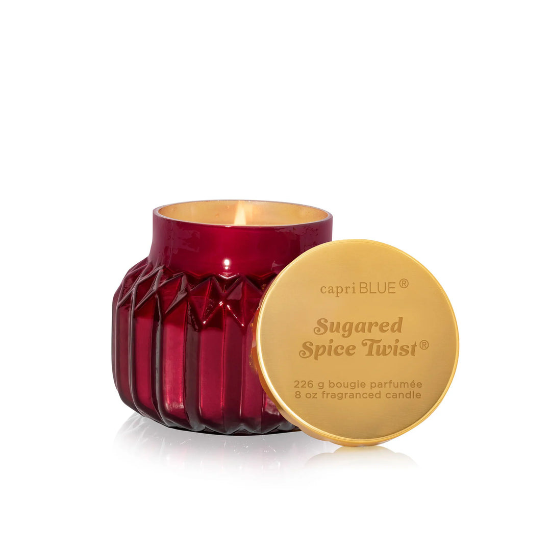 Capri Blue - Petite Sugared Spice Twist Royal Gem Candle 8 oz.