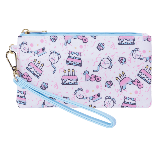 Hello Kitty 50th Anniversary Cake All-Over Print Funko Wristlet