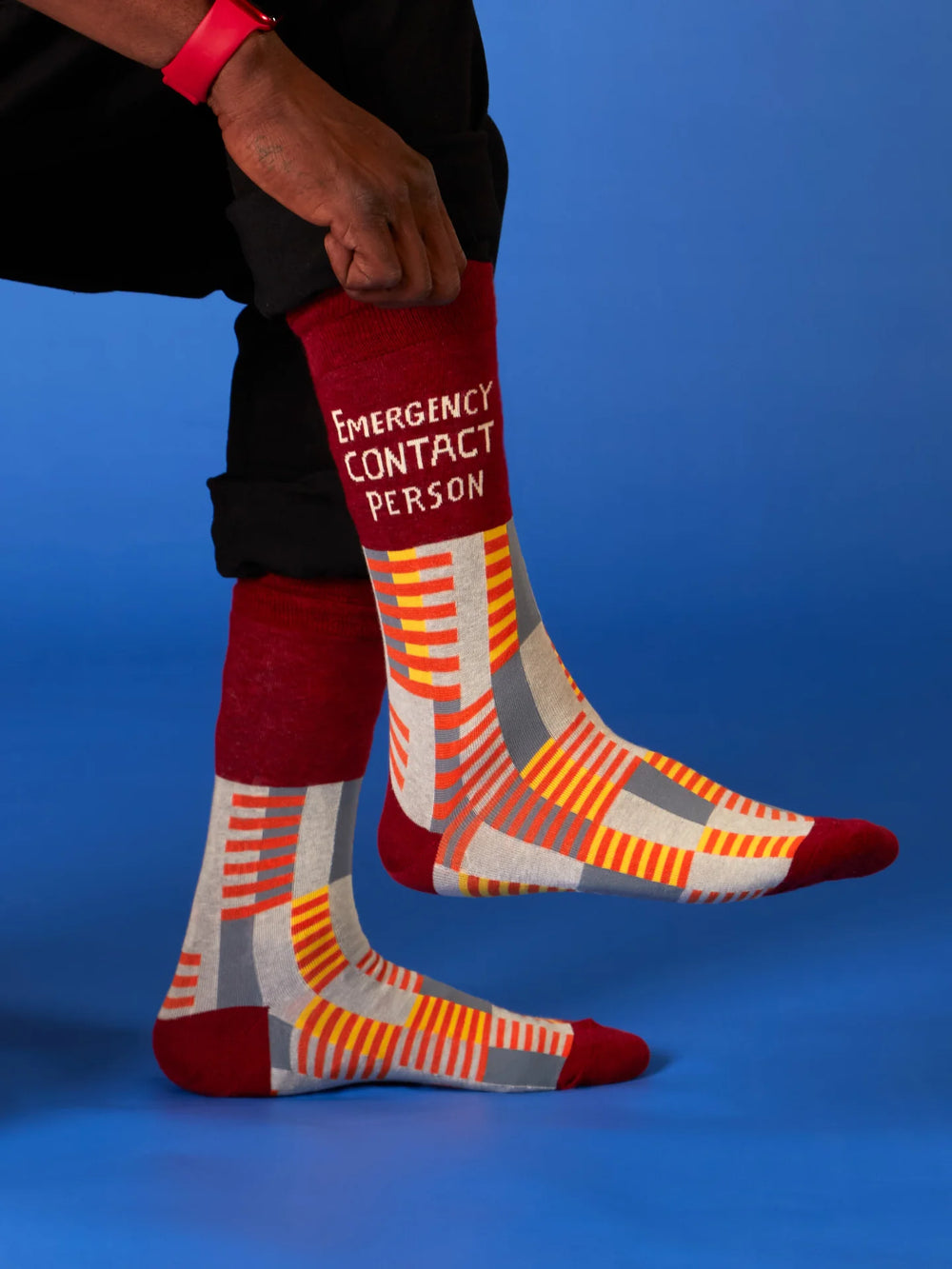 Emergency Contact Men's Crew Socks
