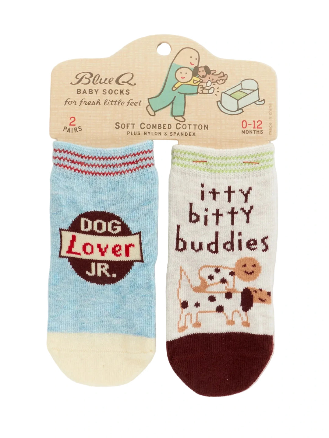 Dog Lover/Buddies Funny Baby Socks