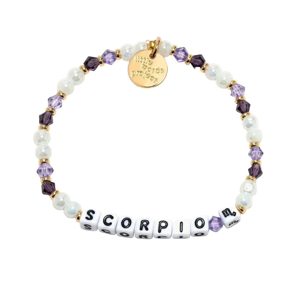 Scorpio Pluto bracelet zodiac word bead bracelet