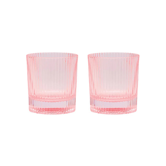 Scout Lowball Glass Set in Blush