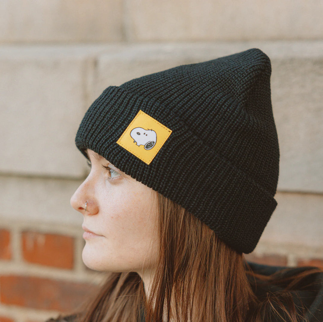 Black Snoopy Beanie