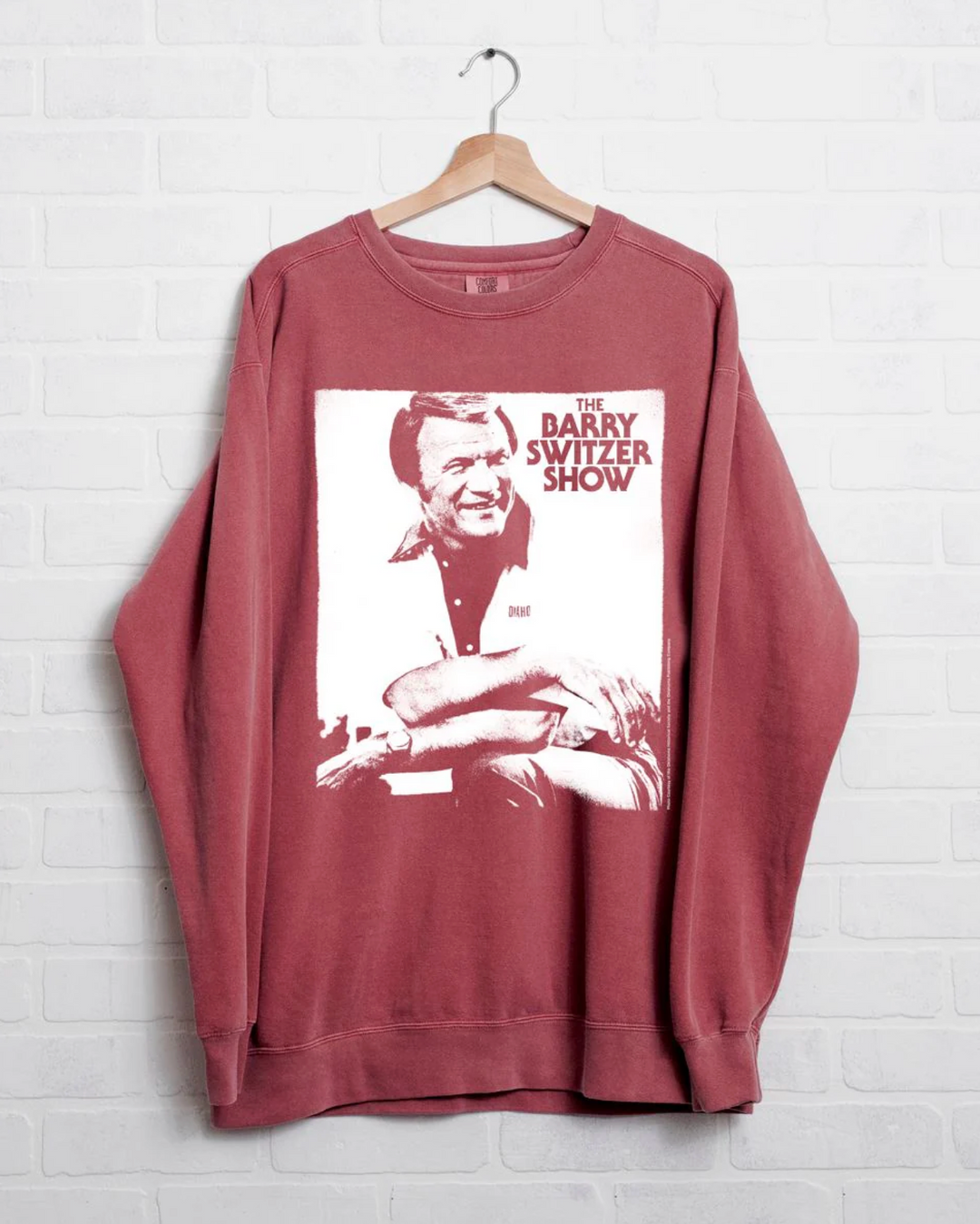 OU Sooners Barry Switzer Show Crimson Sweatshirt