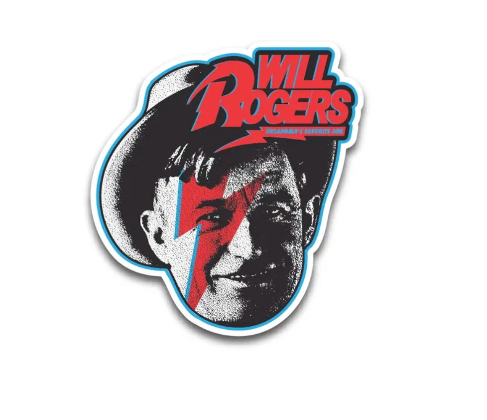 Will Rogers Oklahoma's Favorite Son Sticker
