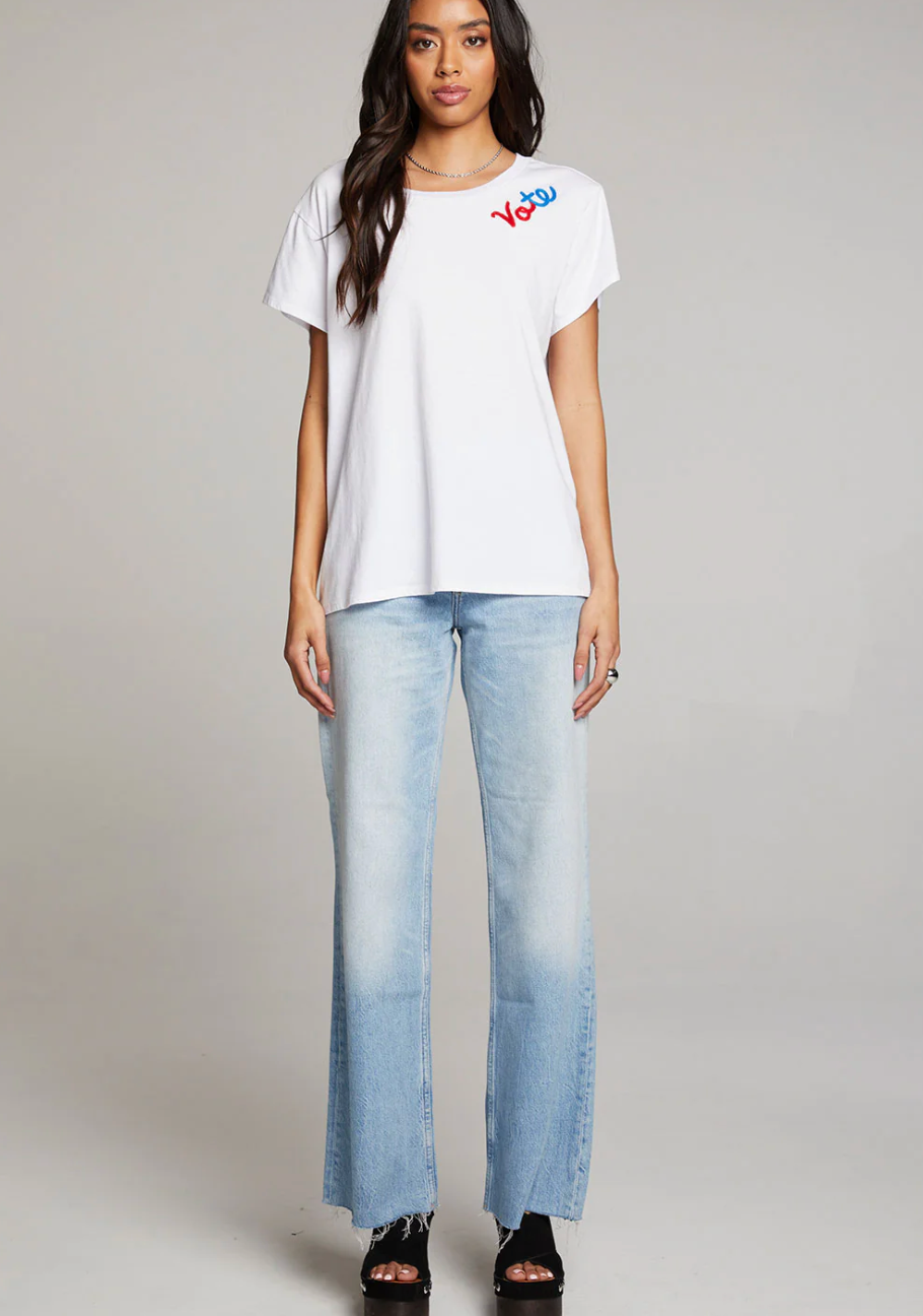 White Womens Vote Tee