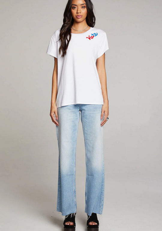 White Womens Vote Tee