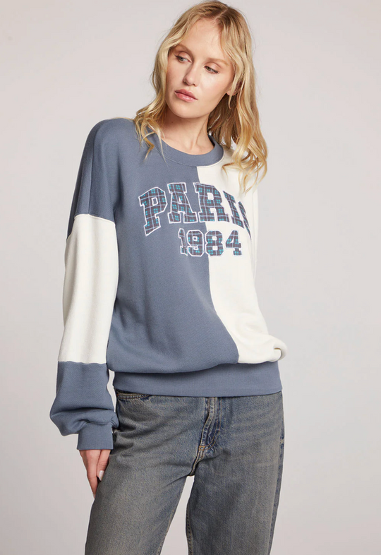 Plaid Paris Colorblock Sweater