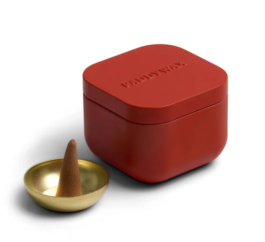 Saffron Rose Metal Incense Tin