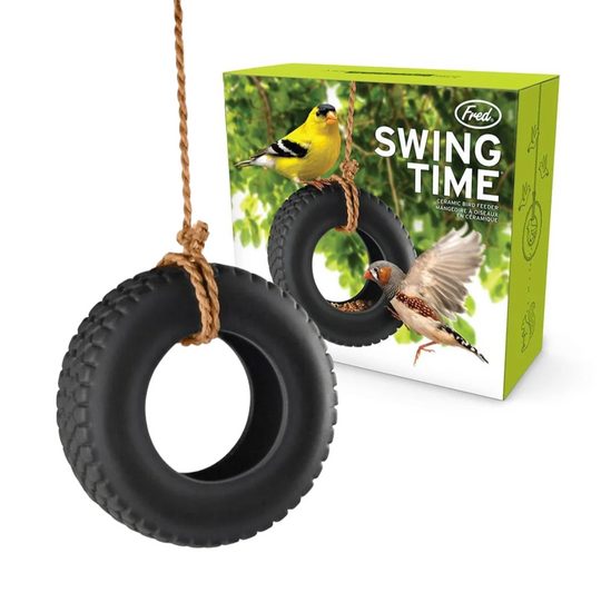 Swing Time Ceramic Bird Feeder