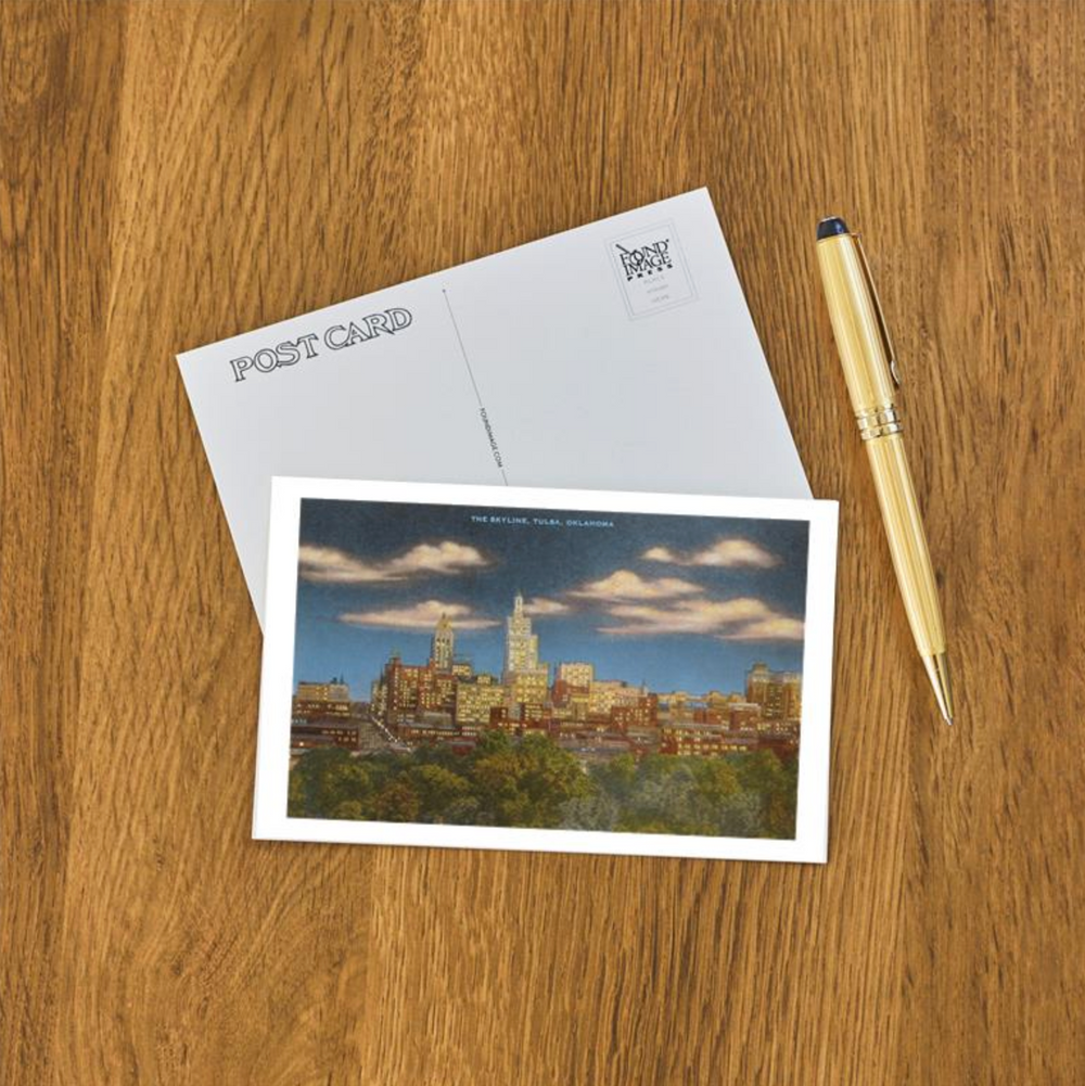 Skyline at Dusk Postcard