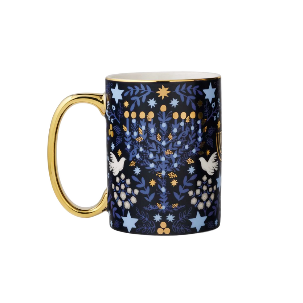 Laurel Menorah Porcelain Mug