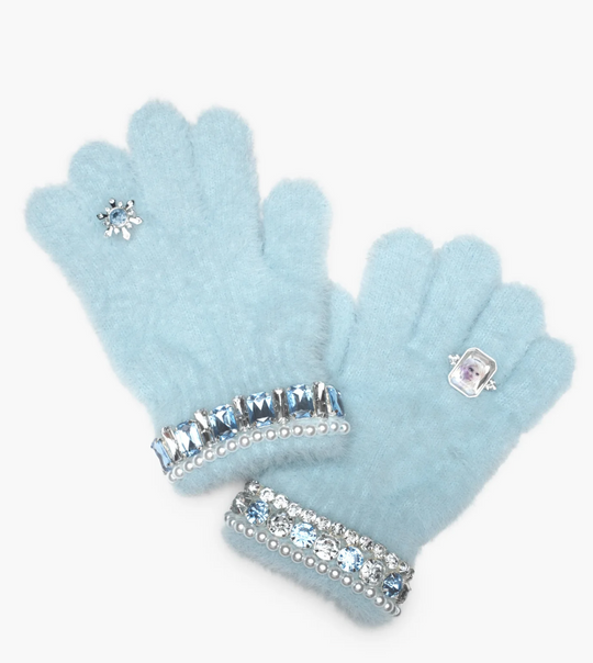 Ice Princess Elsa Jeweled Gloves