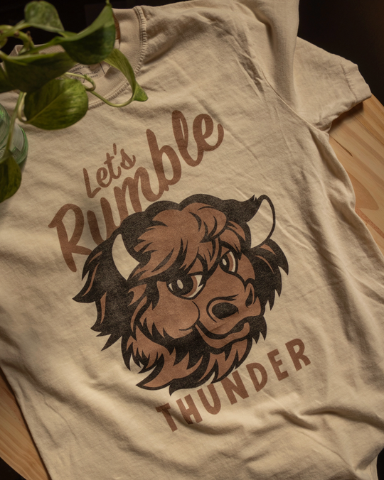 Let's Rumble Thunder Cream Tshirt