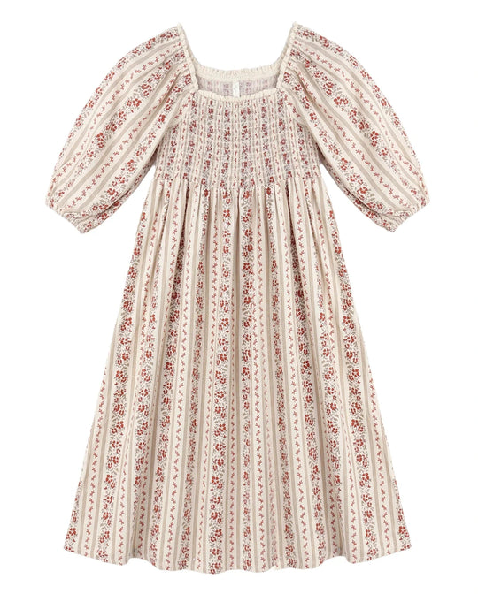 Rylee + Cru - Girl's Floral Stripe Della Dress