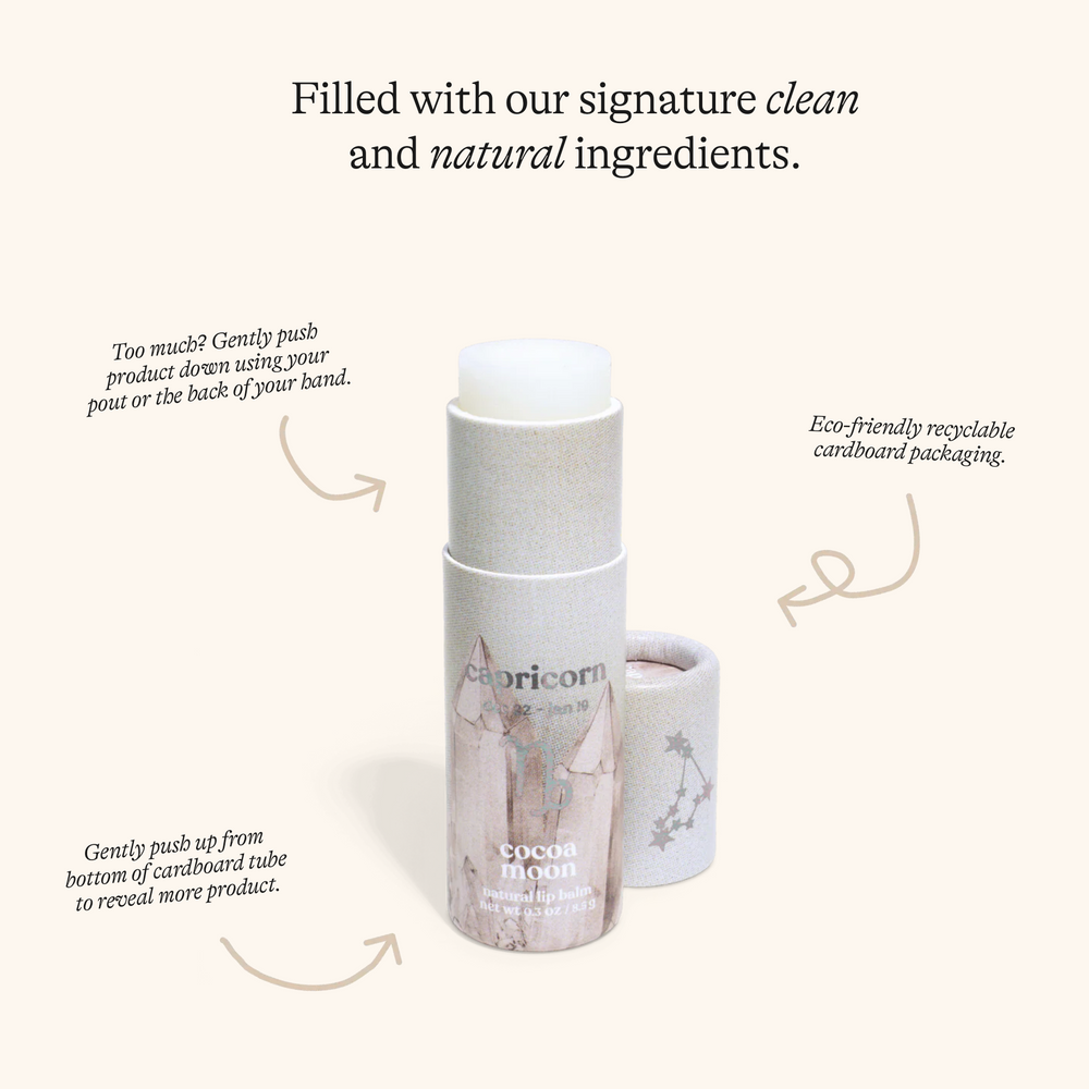 Capricorn Zodiac Lip Balm - Cocoa Moon