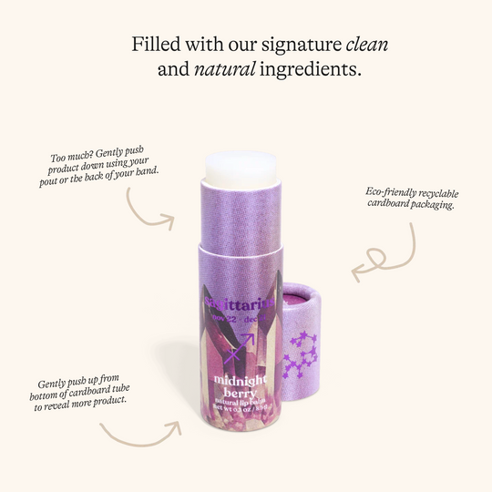 Sagittarius Zodiac Lip Balm - Midnight Berry