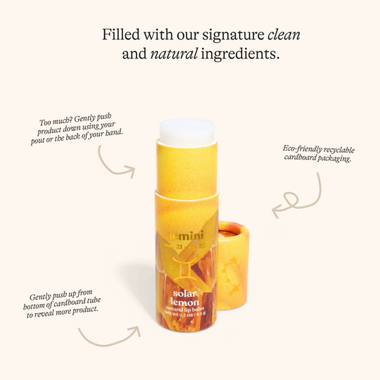 Gemini Zodiac Lip Balm - Solar Lemon