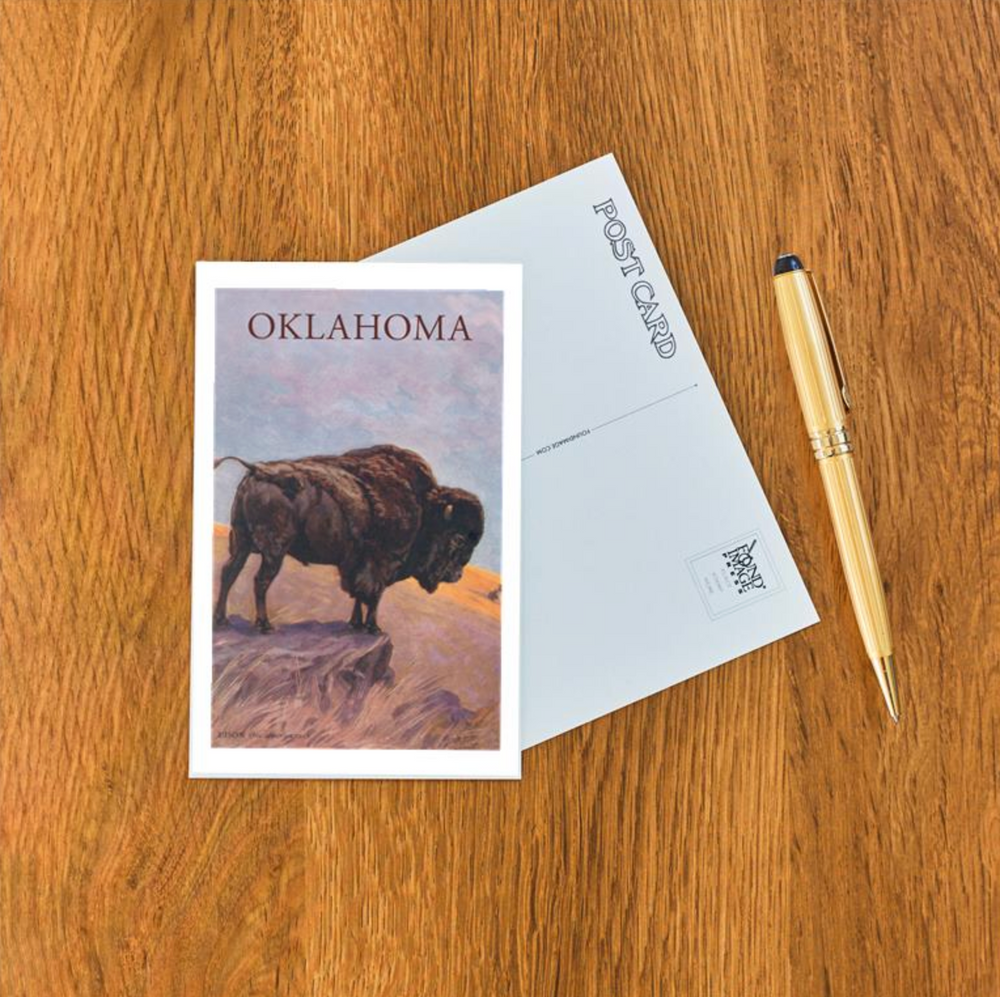 Bison Oklahoma Postcard