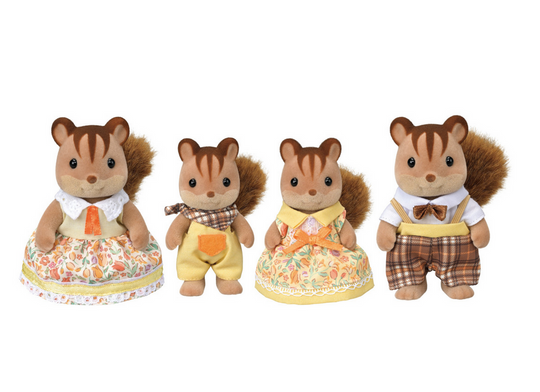 Calico Critters - Walnut Squirrel Family