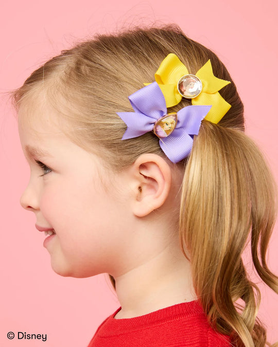 Princesses 5 Piece Mini Hair Bows