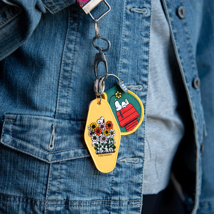 Snoopy Doghouse Patch Keychain