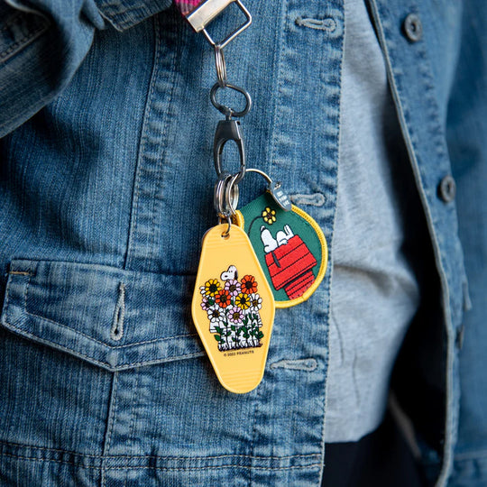 Snoopy Doghouse Patch Keychain