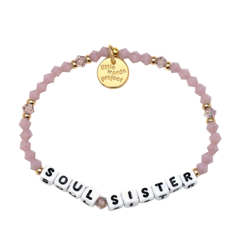Soul Sister Play Date bracelet S/M friendship word bracelet