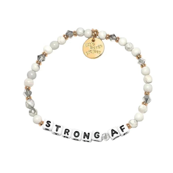 Strong AF Smokeshow bracelet bold word bead bracelet