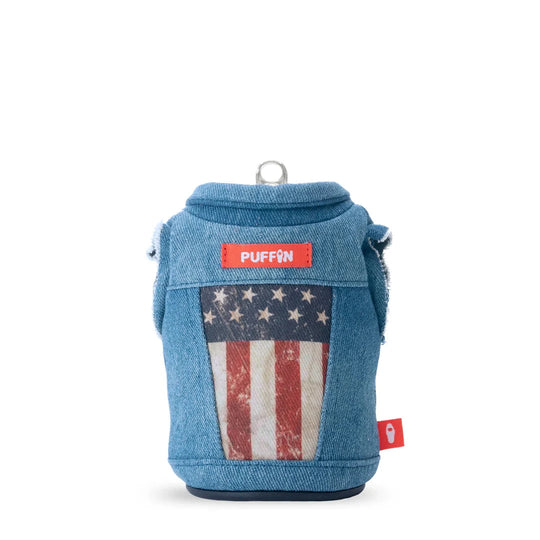 'Merica Denim Vest Koozie