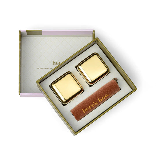 Jupiter Cubes Large Gold Cocktail Chillers